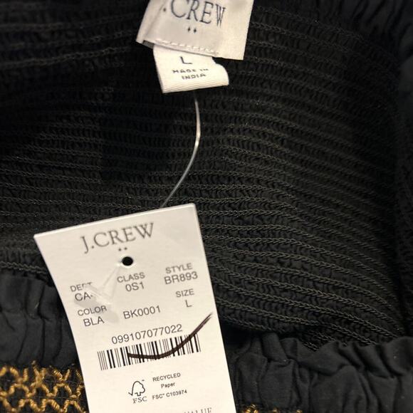 J. Crew Factory Smocked tiered mini dress Large - Picture 5 of 7